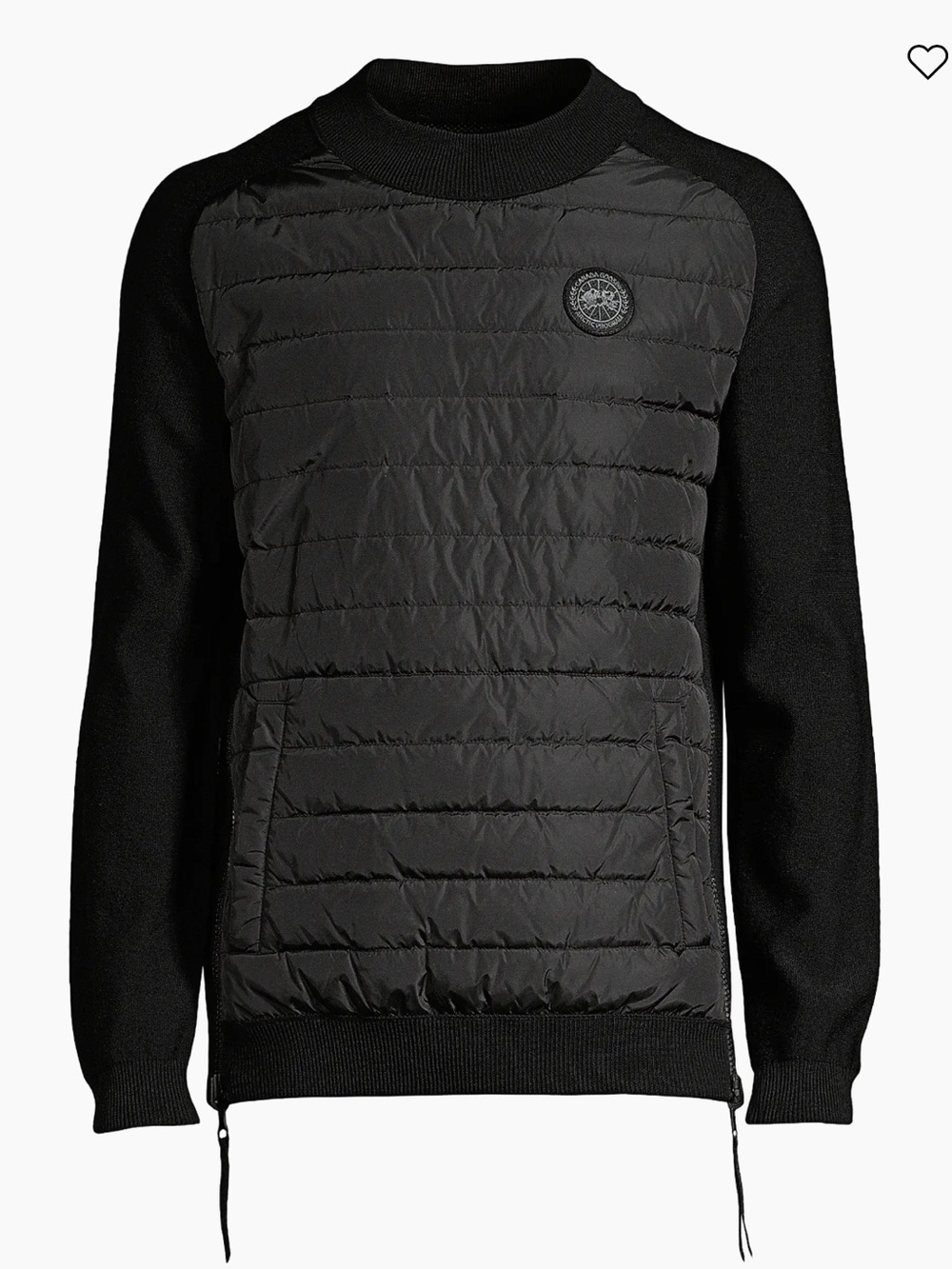 Canada Goose Down - Hybridge Knit Reversible Down Fill Pullover
